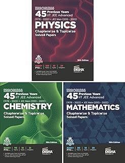 Errorless 45 Previous Years IIT JEE Advanced (1978 2022) + JEE Main (2013 2022) Physics, Chemistry & Mathematics Chapterwise & Topicwise Solved ... Solutions for JEE 2023Set of 3 Books Disha Experts