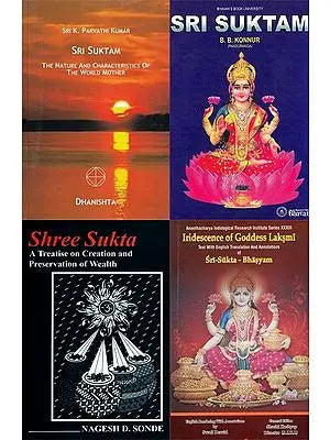 Shri Sukta The Vedic Hymn for Prosperity (Set of 4 Books)