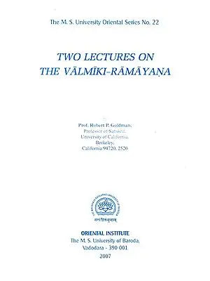 Two Lectures on The Valmiki-Ramayana